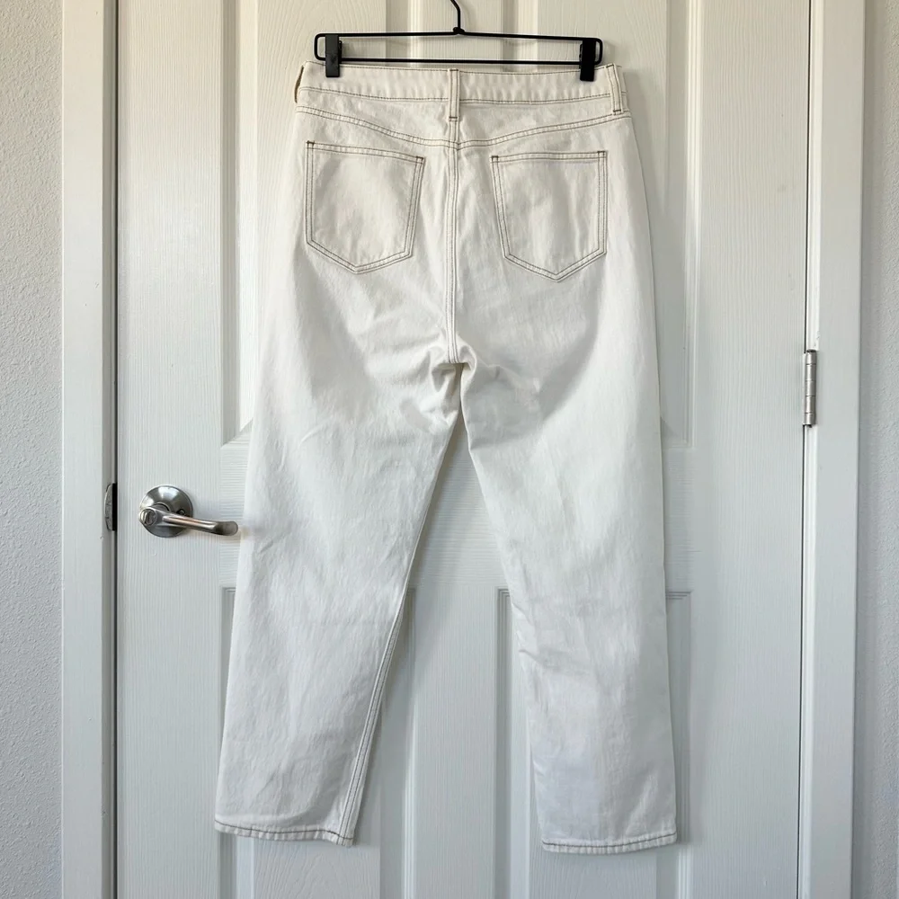 Elizabeth and James High Rise Straight Leg Off White Jeans - Picture 5 of 9